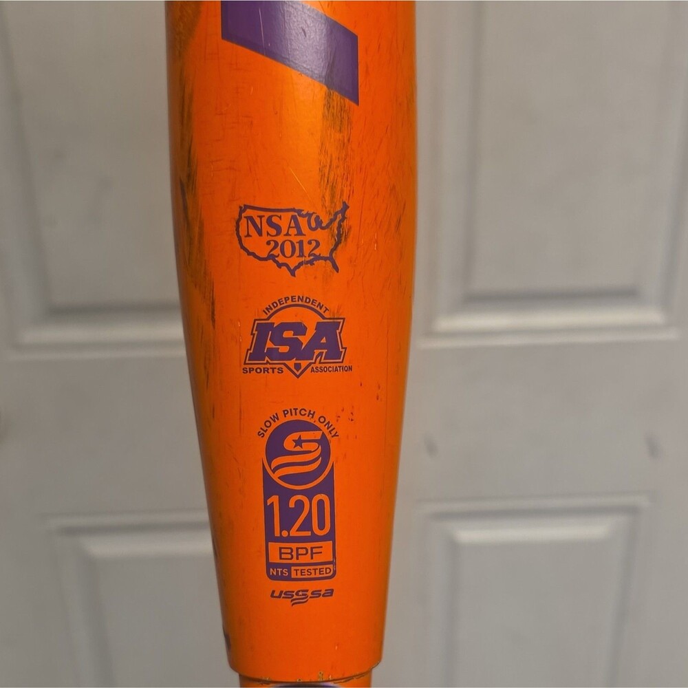 Miken Freak Primo Balanced USSSA NSA ISA Slowpitch Softball Bat 34in 26oz Orange